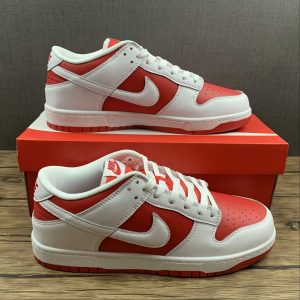 Nike Dunk Low White University Red