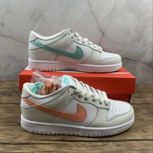 Nike Dunk Low White Bone Peach Aqua (GS)