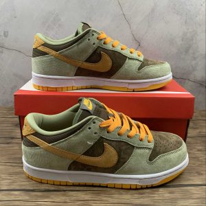 Nike Dunk Low Olive Brown Orange