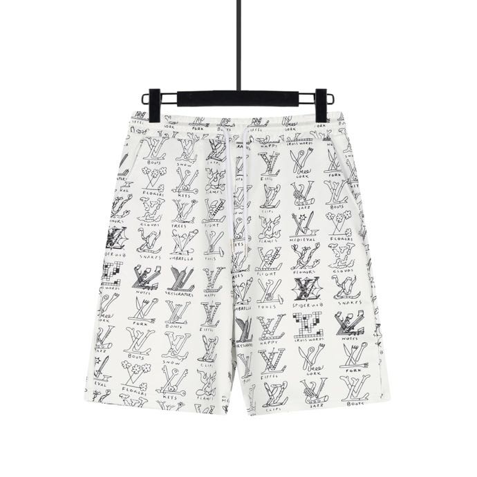 Bañador blanco con estampado Louis Vuitton