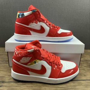 Nike Air Jordan 1 Mid Red Patent