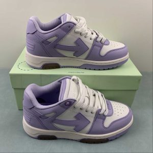 OFF-WHITE Out Of Office Calf Leather White Lilac