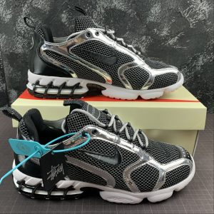 Stussy X Nike Air Zoom Spiridon Cage 2 "Pure Platinum"