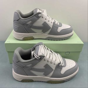 Off-White Out Of Office Calf Leather White Grey