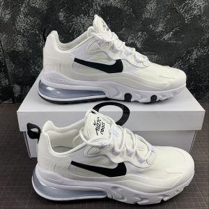 Nike Air Max 270 React "White Black Metallic Silver"
