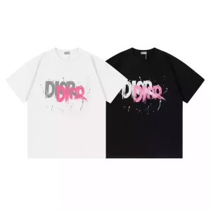 Camiseta DIOR pintura Blanco/Negro