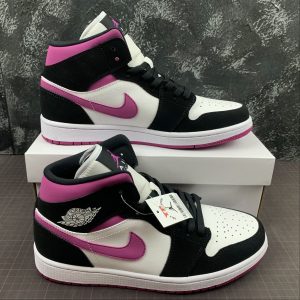 Nike Air Jordan 1 Mid Black Pink White