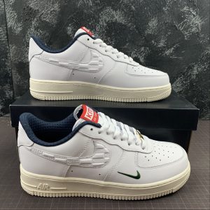 Kith x Nike Air Force 1 Low "White University Red-Metallic"