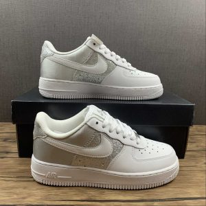 Nike Air Force 1 White Metallic Silver