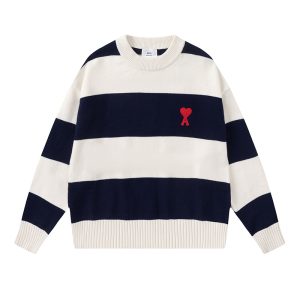 Suéter AMI PARIS logo rojo