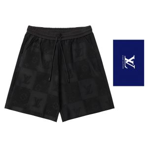 Pantalón corto Louis Vuitton negro"Relief"