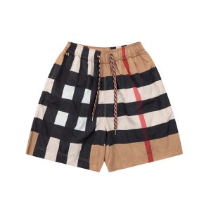 Bañador beige rayas negras Burberry "Check"