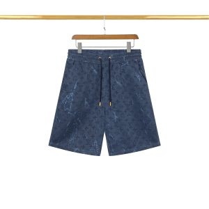 Pantalón corto Louis Vuitton "LV" monograma azul