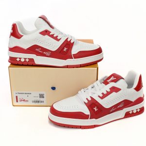 Louis Vuitton Trainers rojas blancas talla 43 (ENVÍO 72 HORAS)