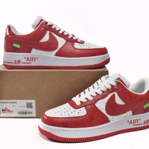 Louis Vuitton x Air Force 1 rojo