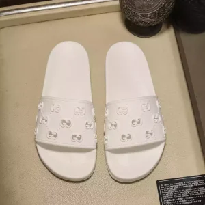 Sandalias Gucci blancas "Rubber"