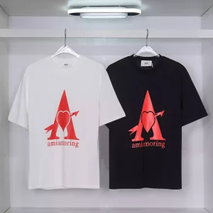 Camiseta Ami Paris Blanco/Negro