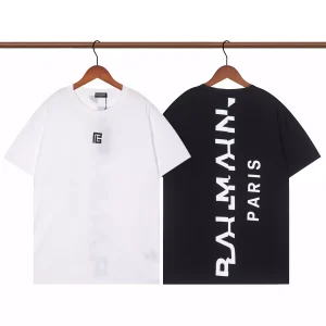 Camiseta Balmain Paris Blanco/Negro