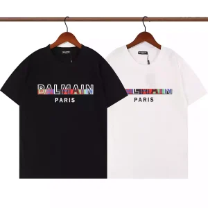 Camiseta Balmain Paris Blanco/Negro