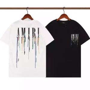 Camiseta AMIRI "Paint Drip" Blanco/Negro