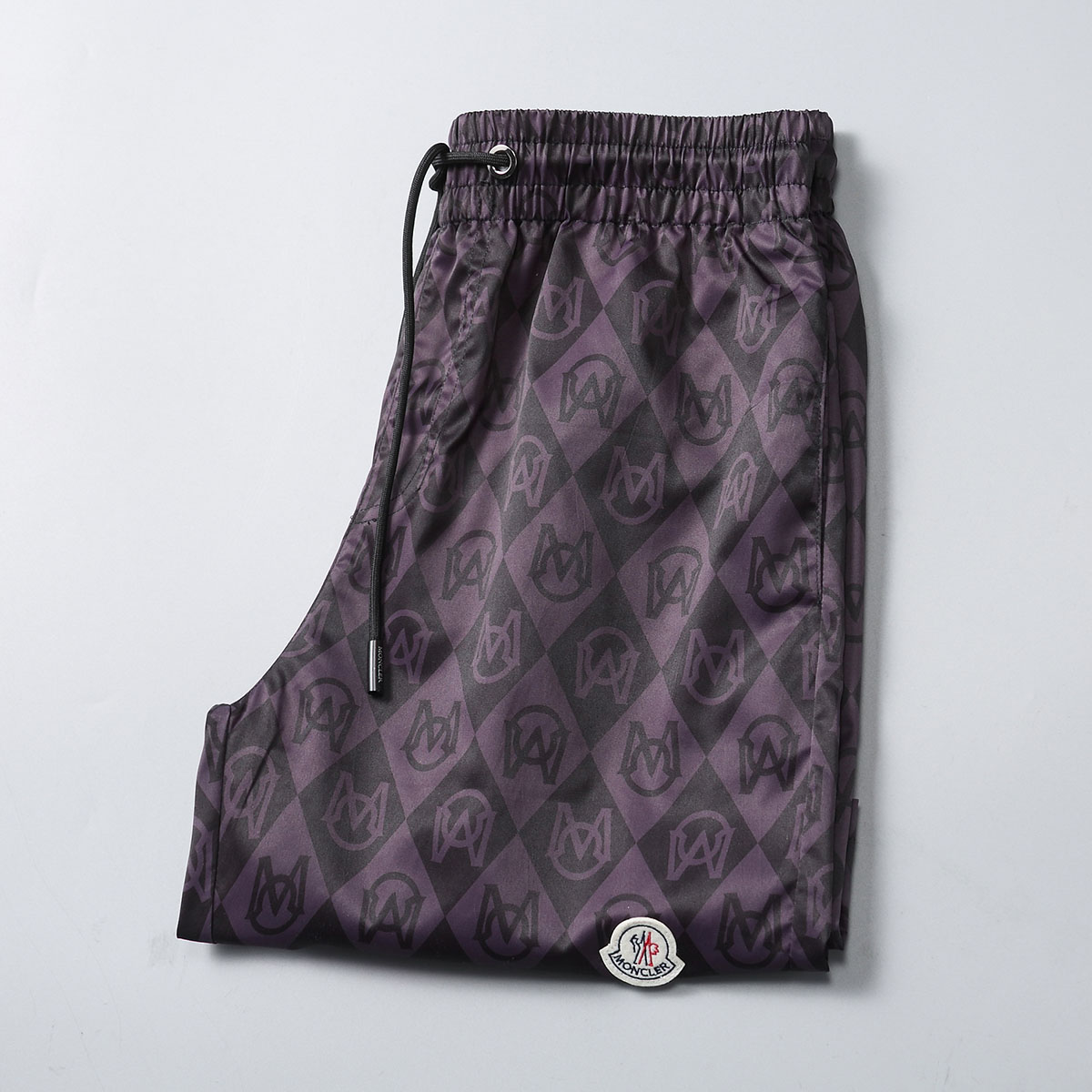 Pantalón corto negro Moncer "Monogram Logo" - Imagen 2