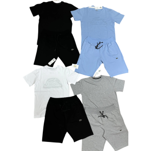 Conjunto corto LACOSTE logo cosido 2 (ENVÍO 72 HORAS)