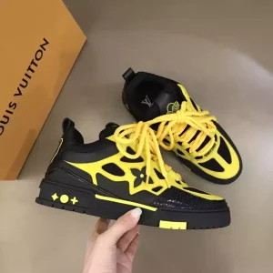 Louis Vuitton Skate negro amarillo G5
