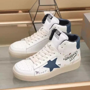 Golden Goose "Sky-Star" blanco/azul marino
