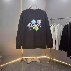 Sudadera sin capucha Louis Vuitton negro