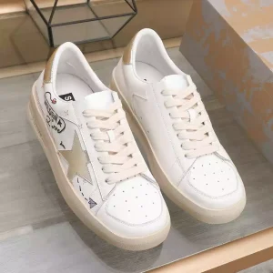 Golden Goose "Stardan" blanco/dorado