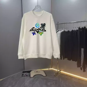 Sudadera sin capucha Louis Vuitton blanco talla L (ENVÍO 72 HORAS)