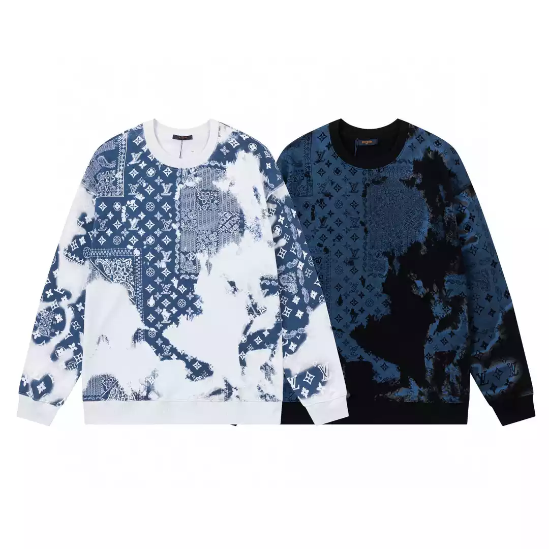Sudadera Louis Vuitton "Monogram Bandana" blanco/negro