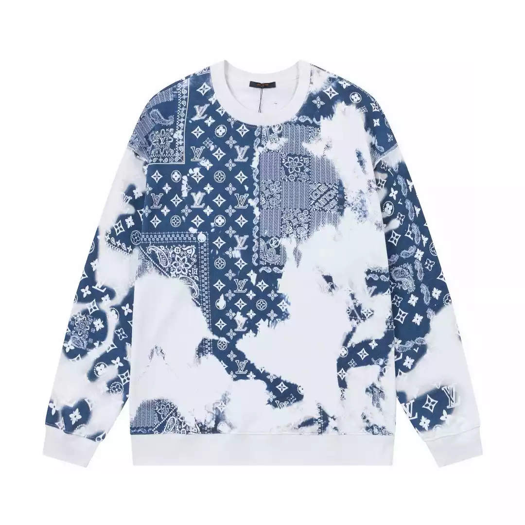 Sudadera Louis Vuitton "Monogram Bandana" blanco/negro - Imagen 2