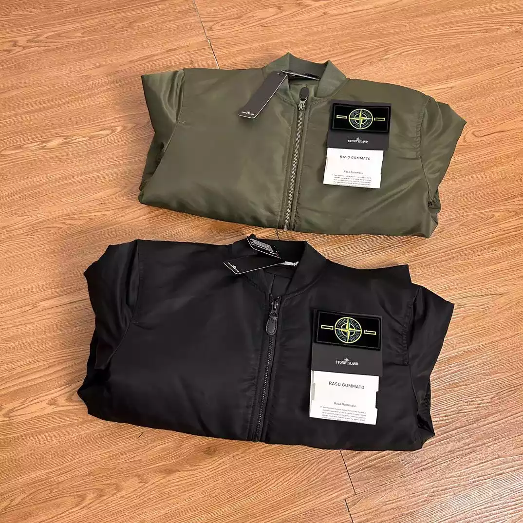 Chaqueta bomber Stone Island negro/marrón - Imagen 5