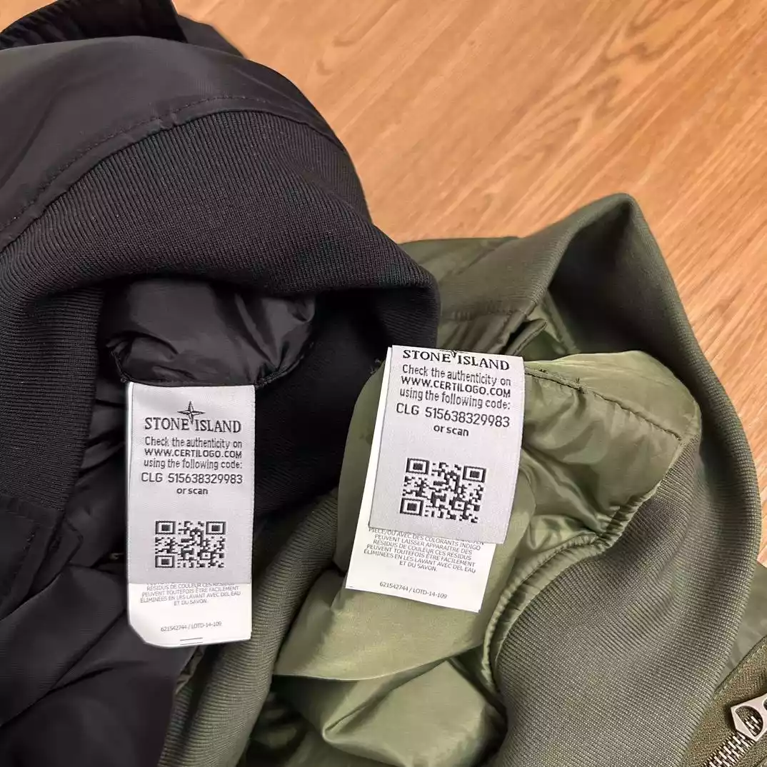 Chaqueta bomber Stone Island negro/marrón - Imagen 8