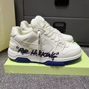 Off-White Out Of Office "For Walking" blanco/azul