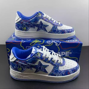 A Bathing Ape Bape Sta Low "Bearbrick Camo Blue"
