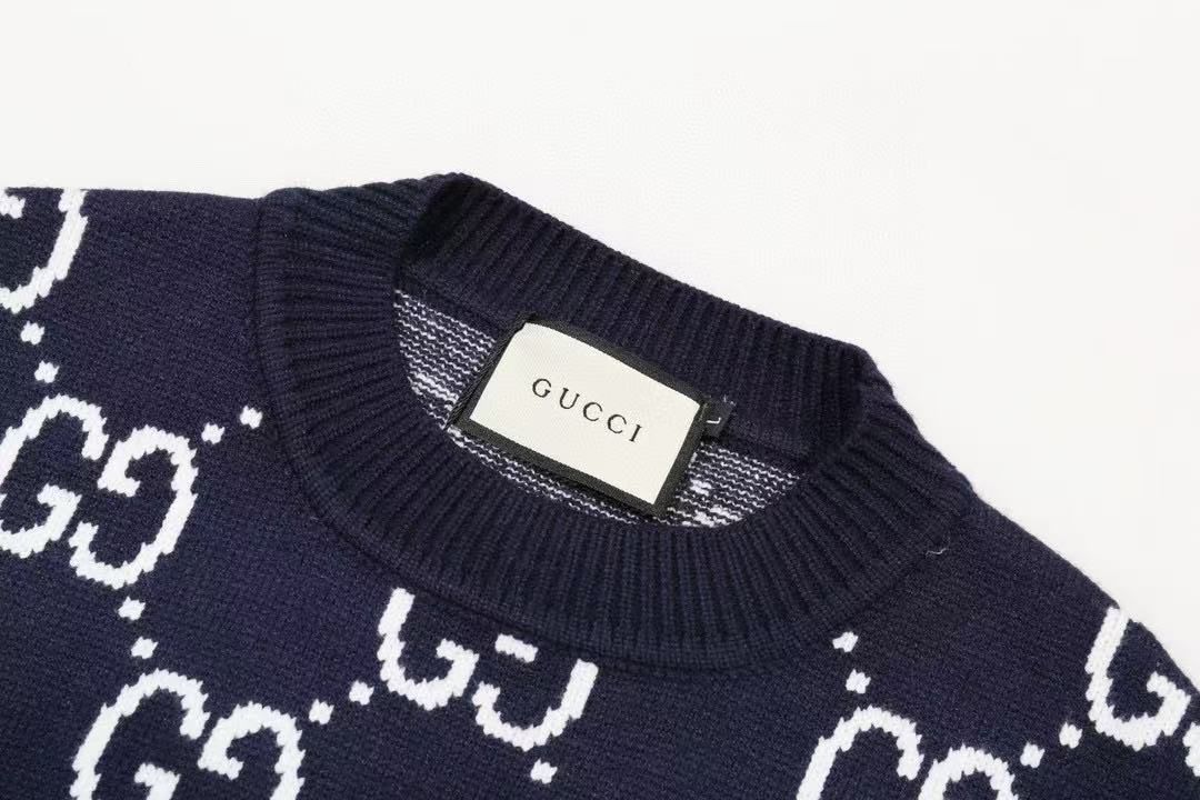 Suéter GUCCI azul oscuro - Imagen 3