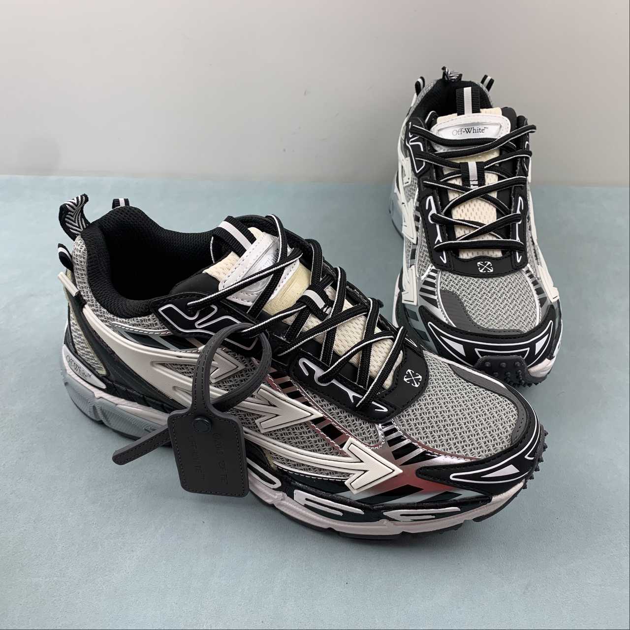 OFF-WHITE "Be Right Back" negro/gris - Imagen 2