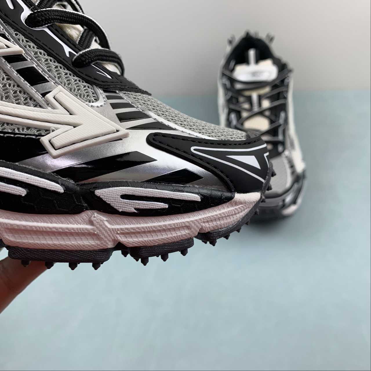 OFF-WHITE "Be Right Back" negro/gris - Imagen 5