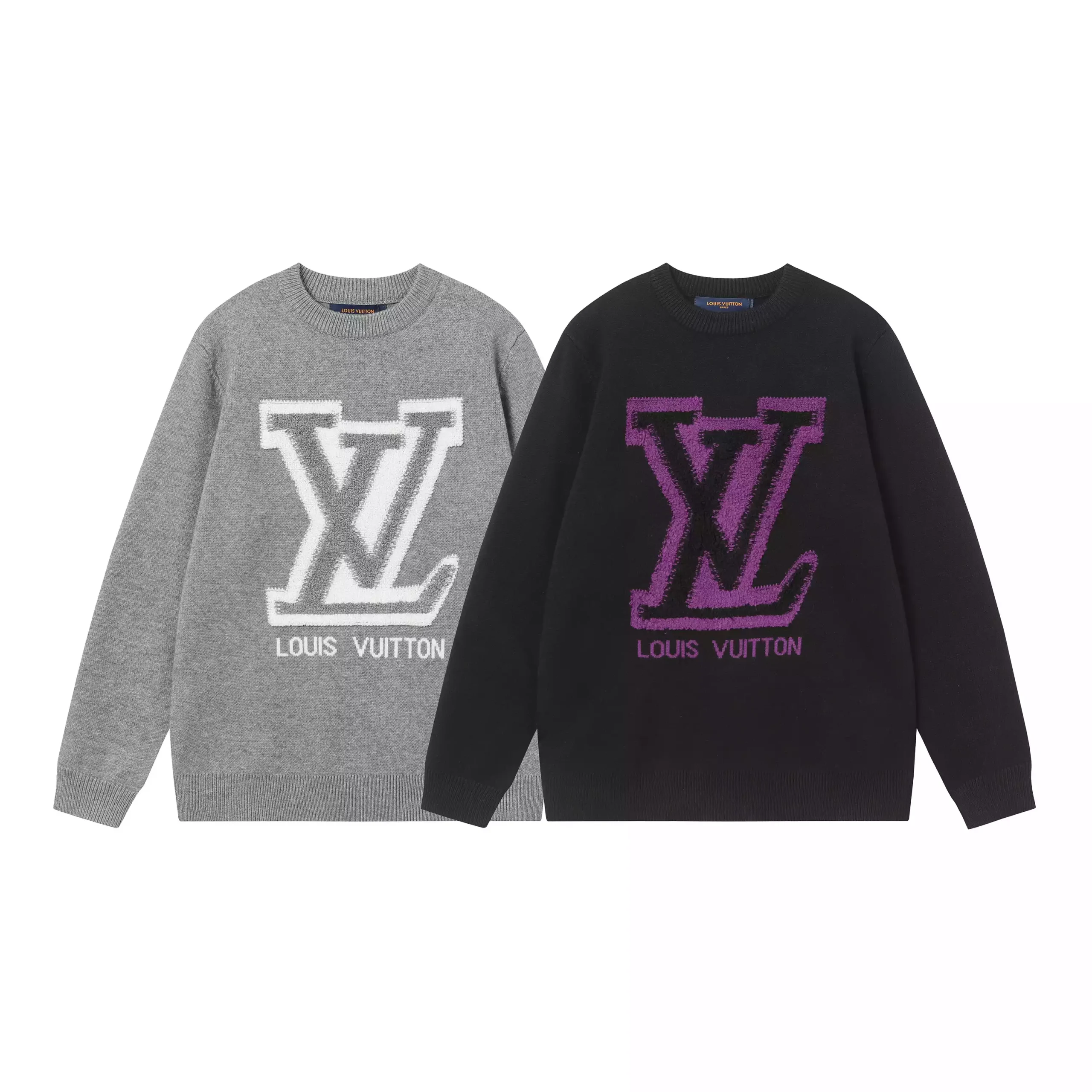 Suéter Louis Vuitton "Big Logo" gris/negro