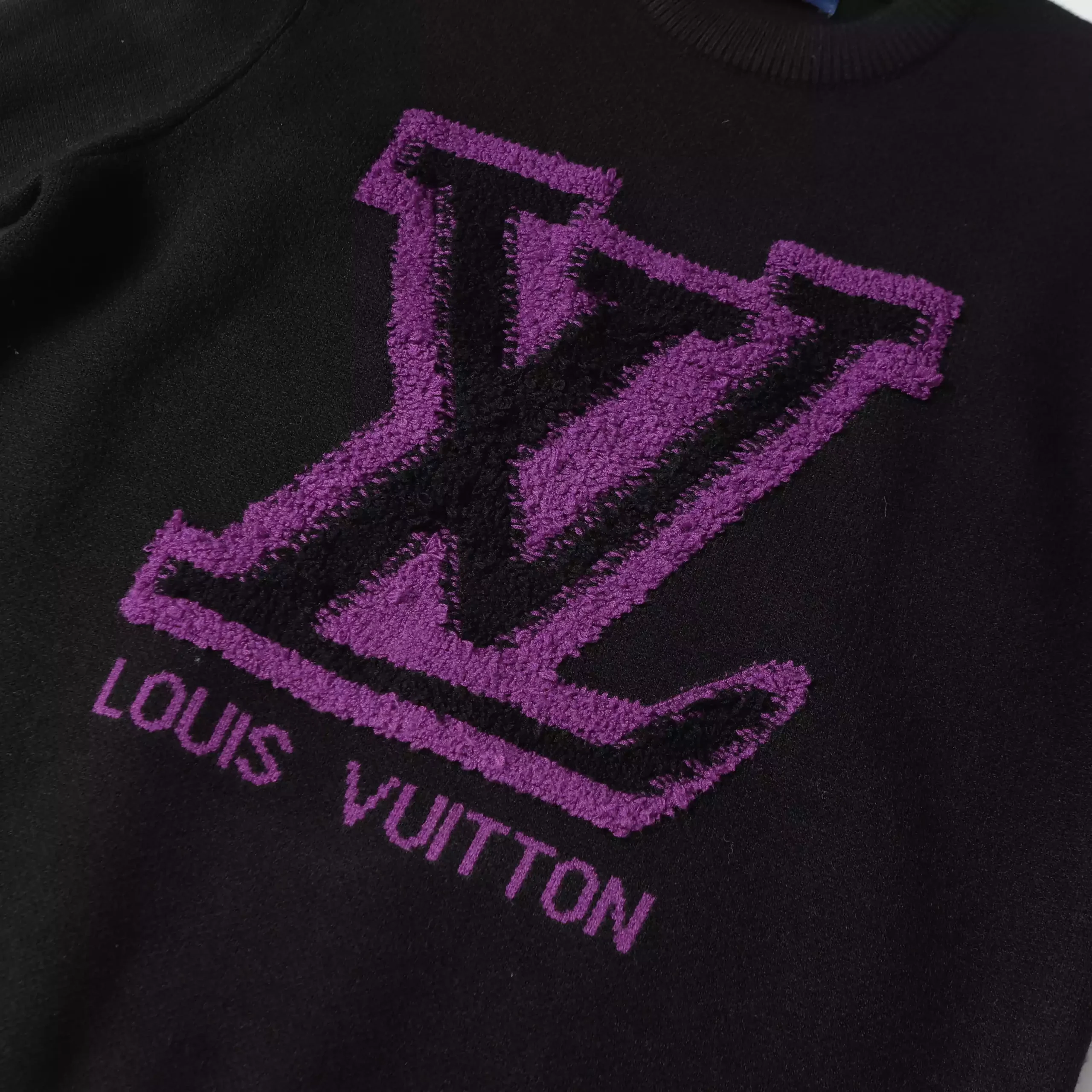 Suéter Louis Vuitton "Big Logo" gris/negro - Imagen 10