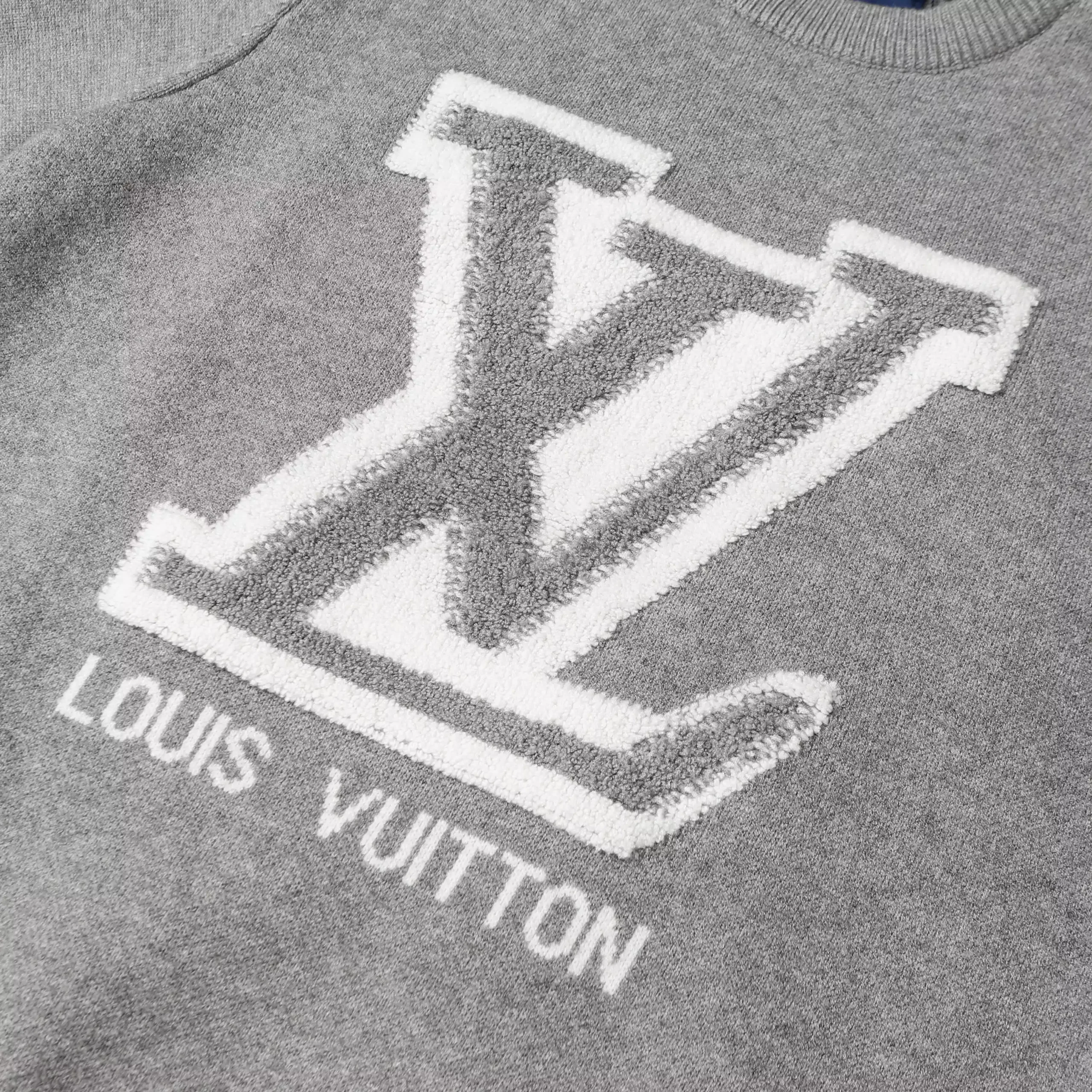 Suéter Louis Vuitton "Big Logo" gris/negro - Imagen 6