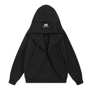 Sudadera con capucha negra Balenciaga x Oakley