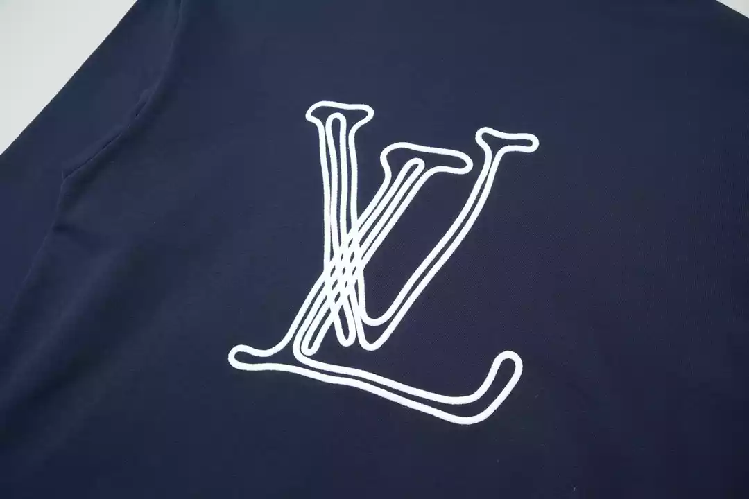 Sudadera con capucha azul marino Louis Vuitton - Imagen 4