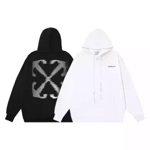 Sudadera con capucha Off White blanco/negro