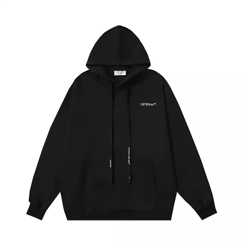 Sudadera con capucha Off White blanco/negro - Imagen 2