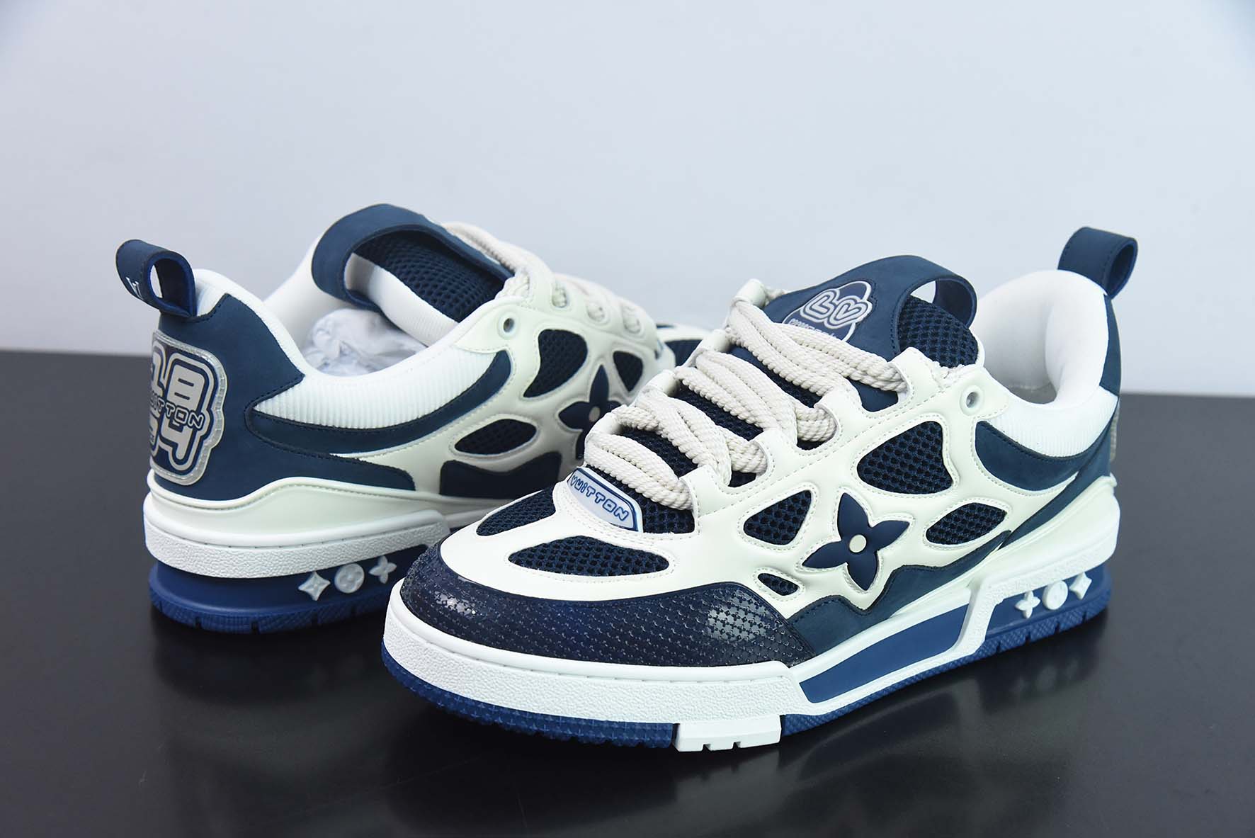 Louis Vuitton Skate azul blanco G5 - Imagen 2