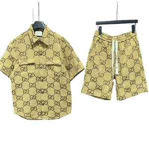 Conjunto corto Gucci marron GG G5