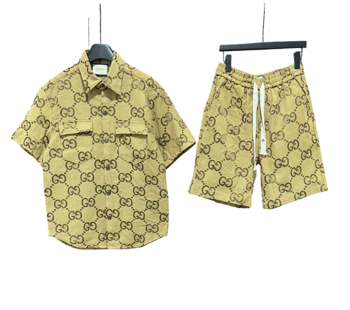 Conjunto corto Gucci marron GG G5